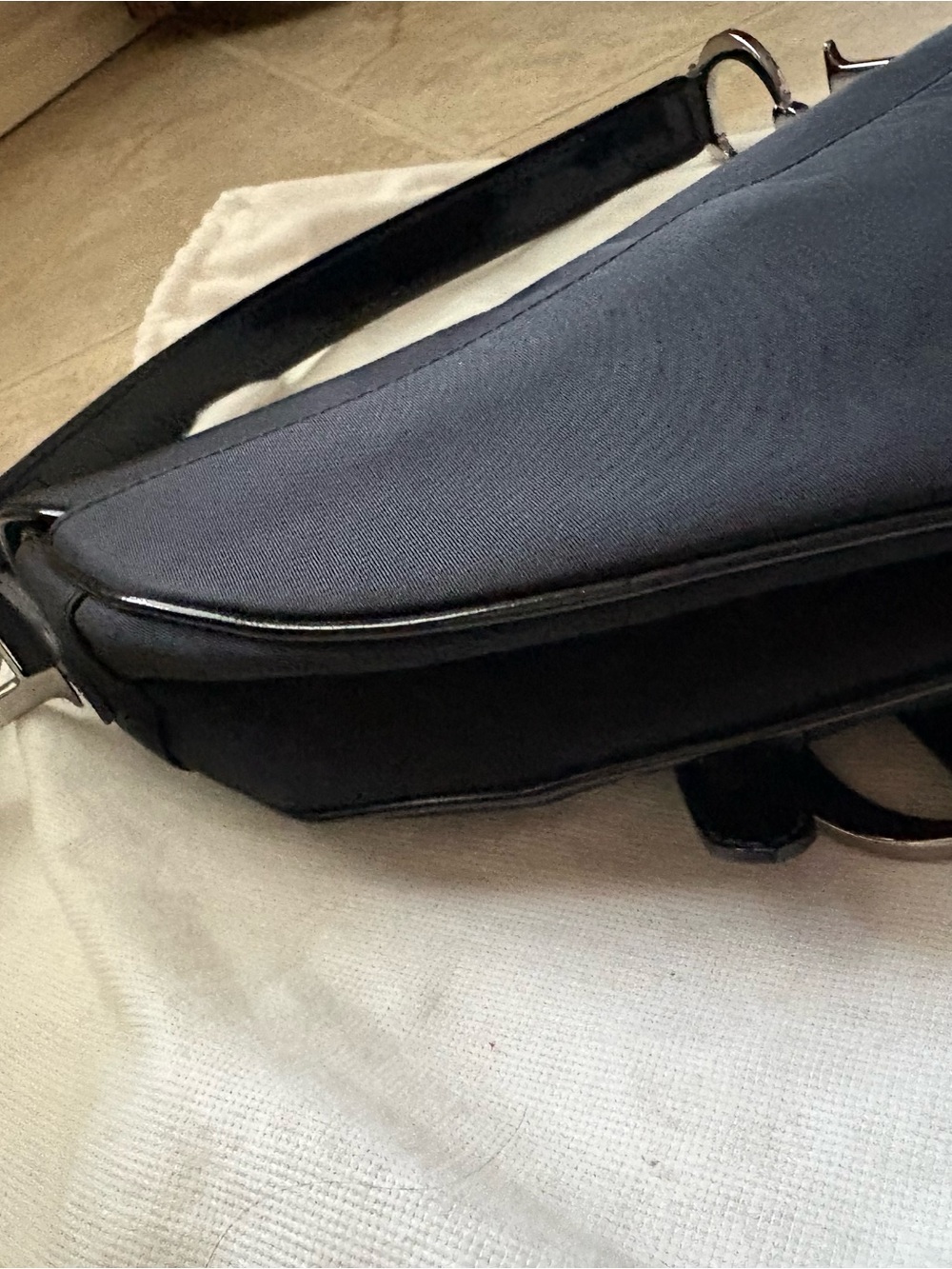 Christian Dior Black Saddle Bag - Picture 5 of 12